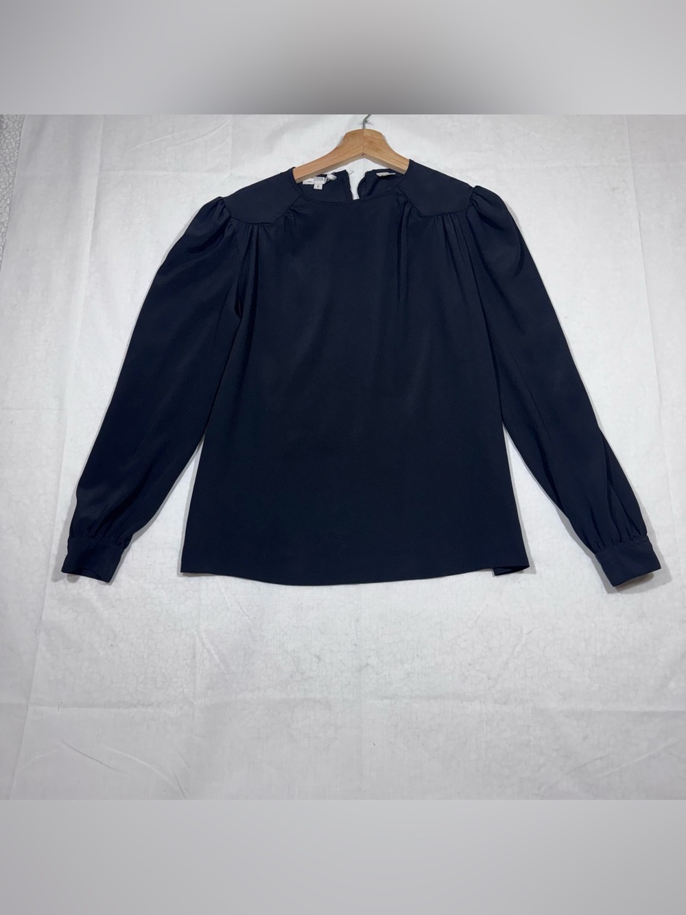 Vintage Christian Dior Black Blouse Top Size 8 Corporate Luxury